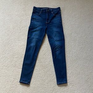 American Eagle Outfitters Women's Dark Blue Skinny Jeans